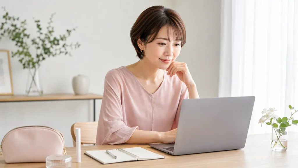 公式サイトでエクストラロングラッシュの使い方や販売条件を確認するイメージ