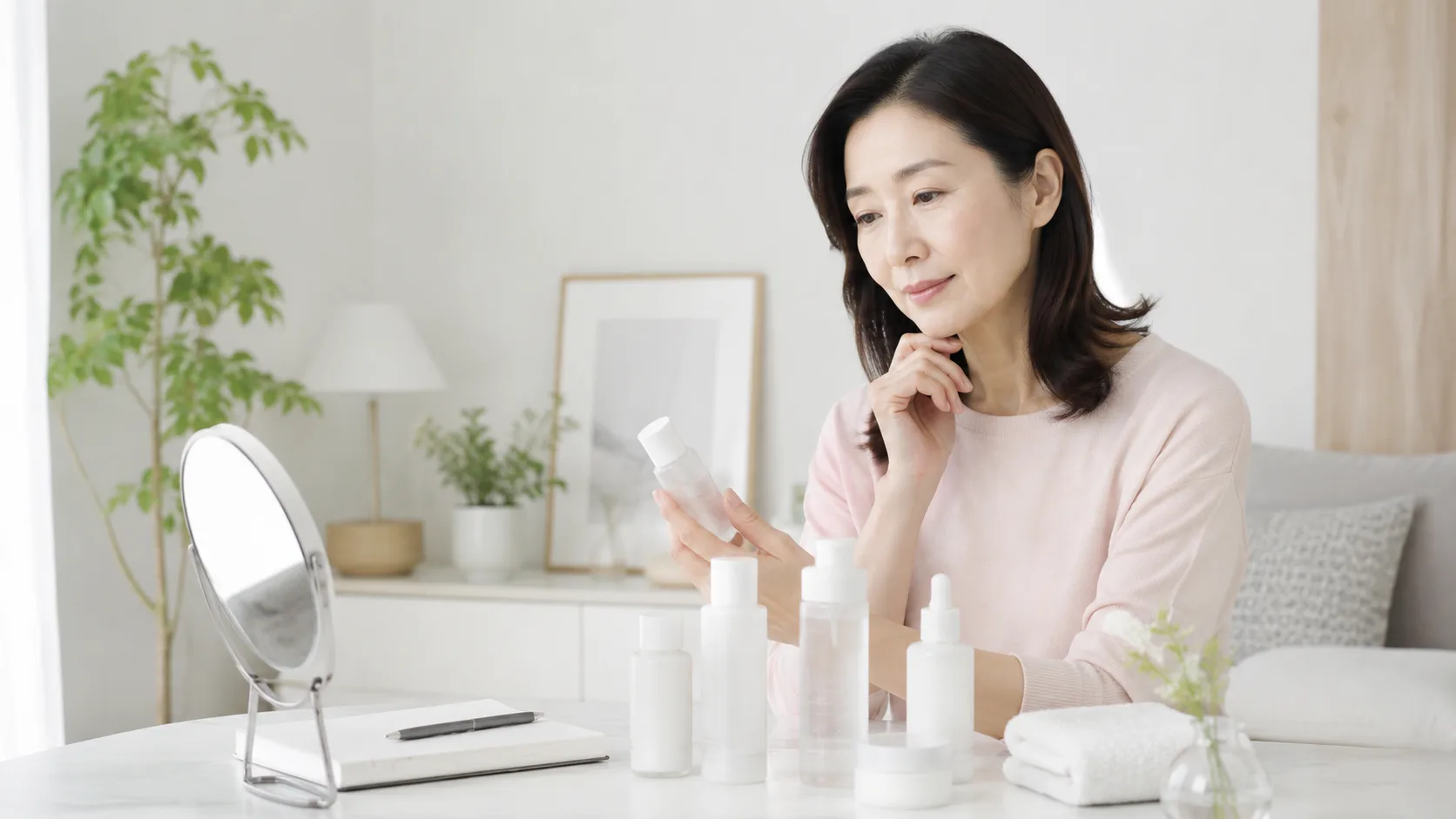 ドクターズコスメとしてスキンケアを検討する女性向けイメージ