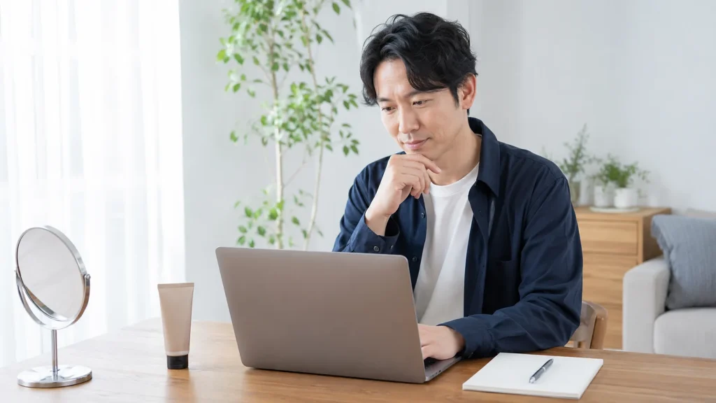 公式サイトでNULL BBクリームの色味や販売条件を確認するイメージ