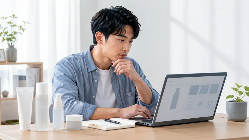 公式サイトでオルビス Mr.シリーズの販売条件を確認するイメージ