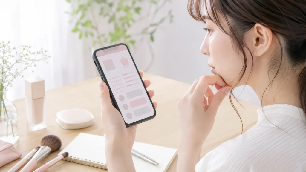 口コミや評判を見るときの確認ポイントを表すイメージ