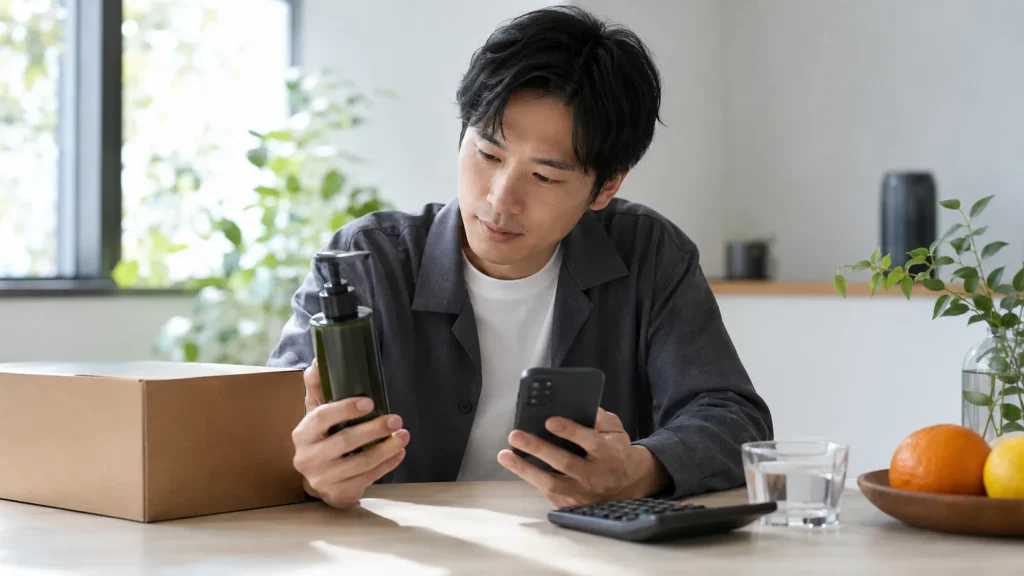 ZIGENシャンプーの価格や送料など購入条件を確認するイメージ